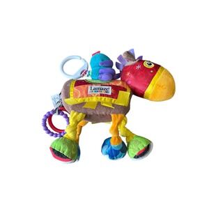 Lamaze Mortimer the Moose Baby Plush Toy Sensory Rattle Clip-On